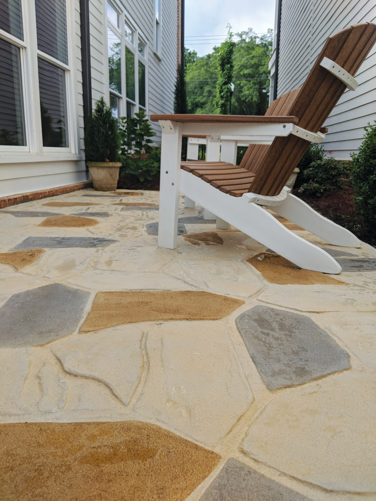 Flagstone Stamped Patio Keystone Concrete Foundations