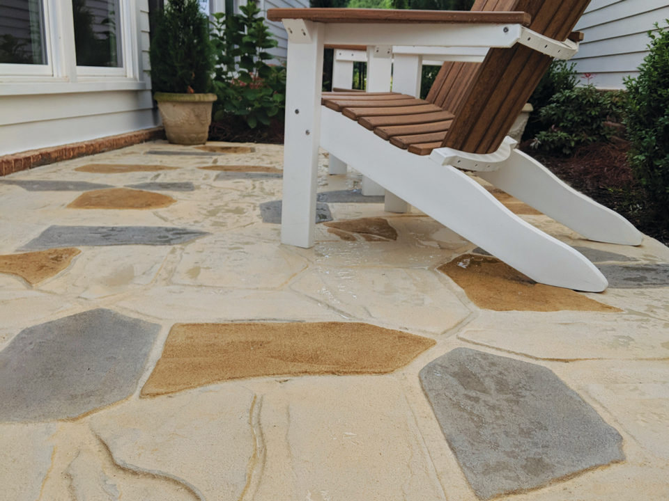 Flagstone Stamped Patio