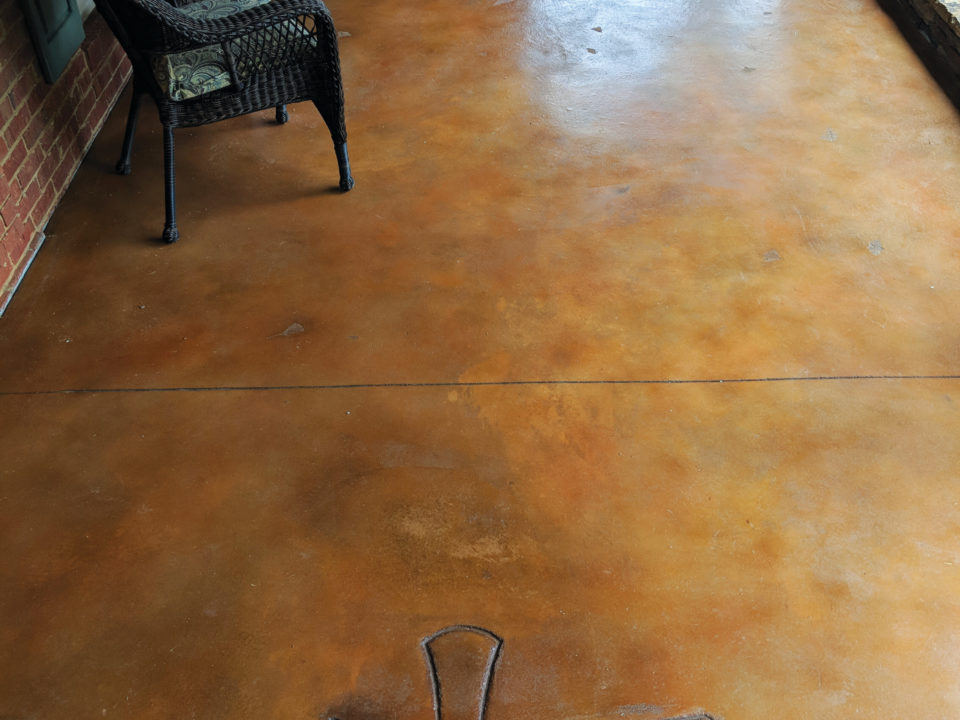 Stained Concrete Porch