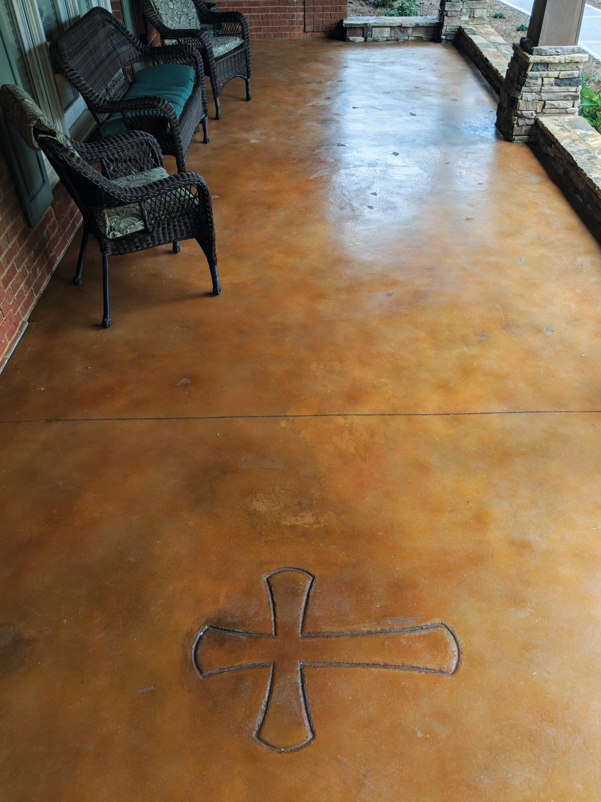 Stained Concrete Porch